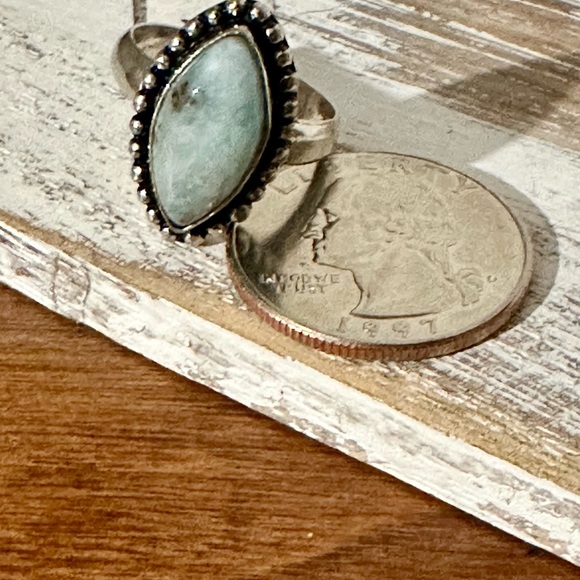 Larimar SS Ring size 7 - Picture 6 of 6